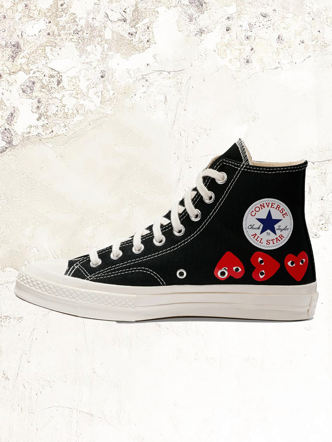 Comme Des Garcons PLAY CONVERSE Multi Red Heart Chuck Taylor All Star MDE