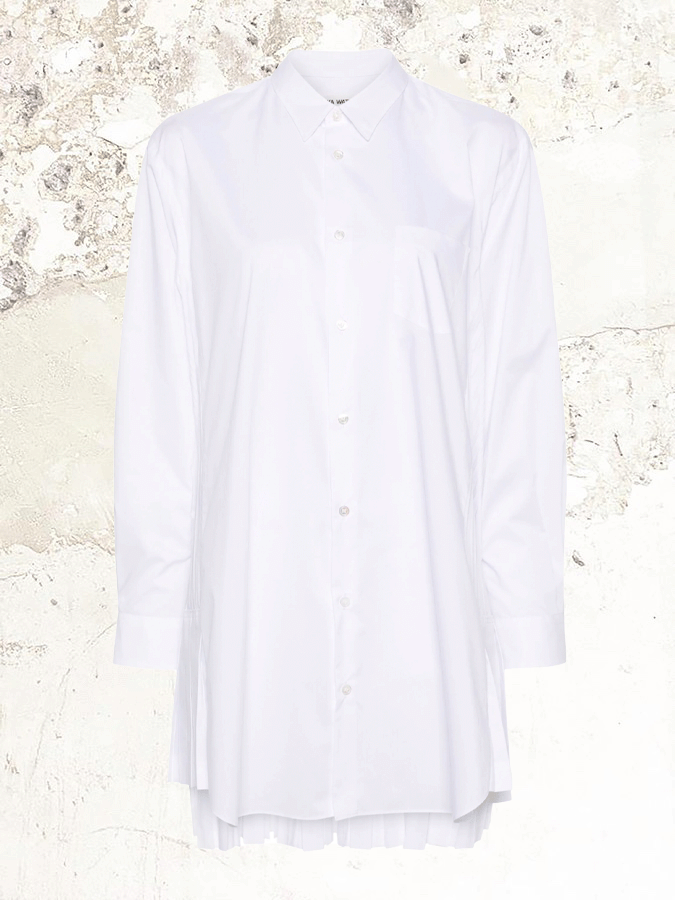 Junya Watanabe  Pleat-detail Poplin shirt dress