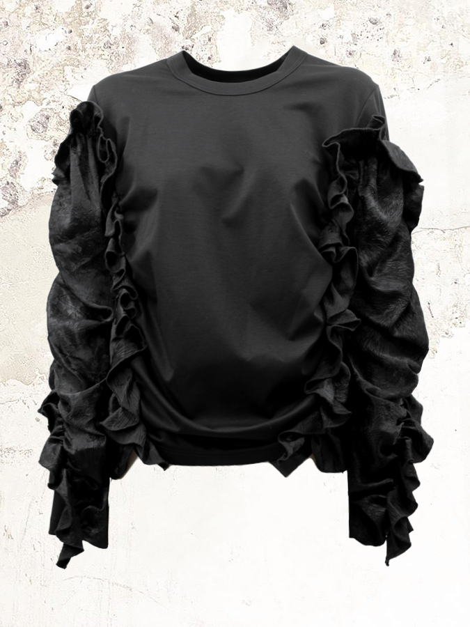 Noir kei ninomiya フレアスリーブシャツ Noir kei ninomiya フレアスリーブシャツ