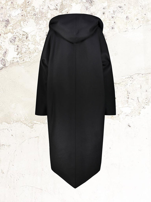 ALEXANDRE VAUTHIER Black Hooded Long Coat