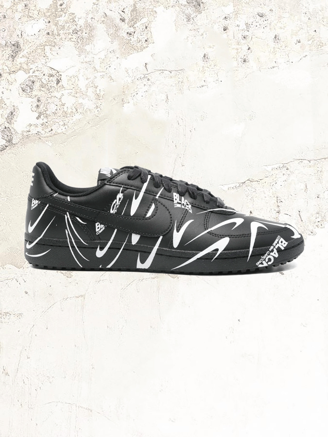 Black Comme Des Garçons x Nike graphic print sneakers – MDE