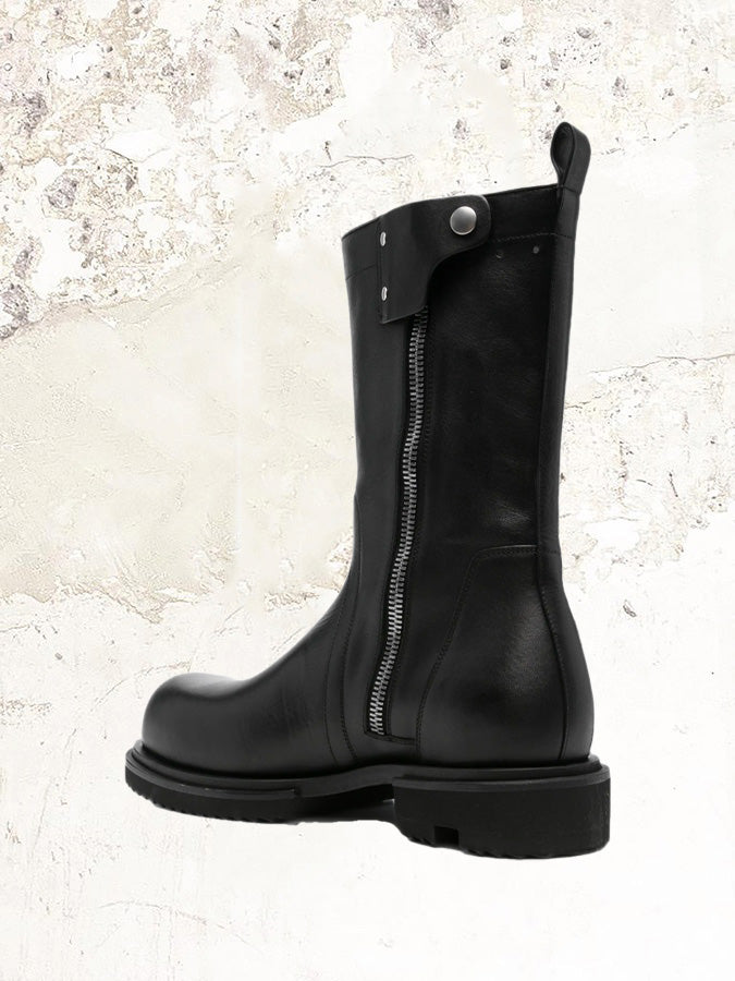 Rick Owens side-zip leather boots – MDE