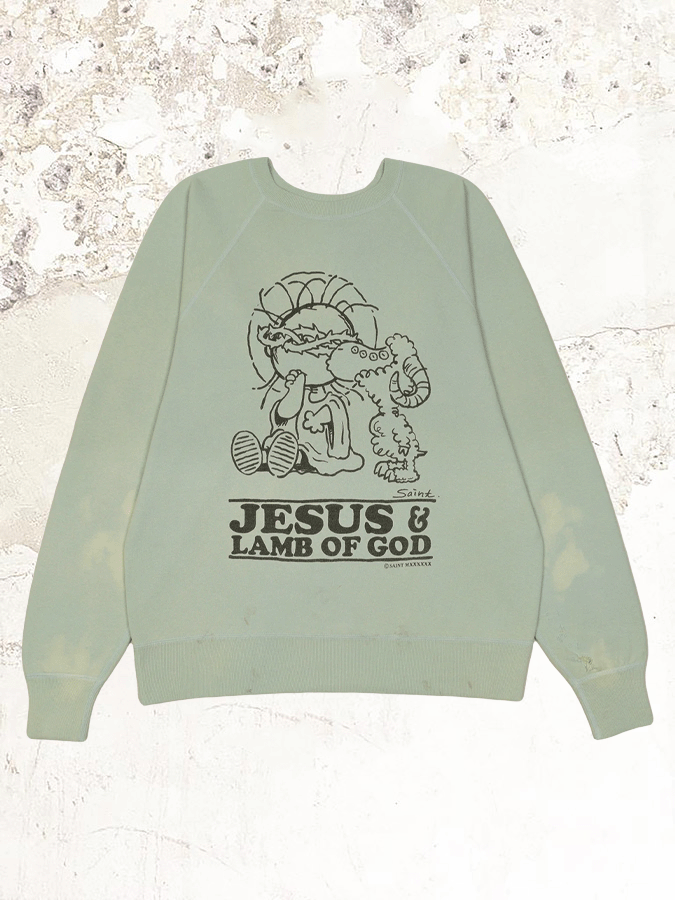 saint michael jesus crewneck sweat スウェット｜トップス