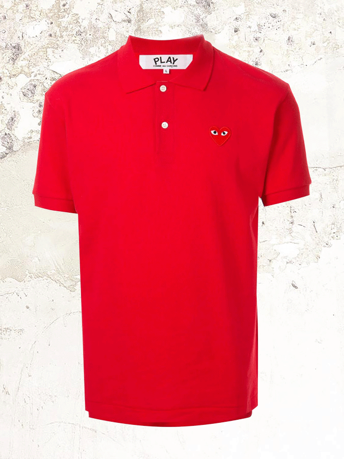 comme des garcons play polo shirt