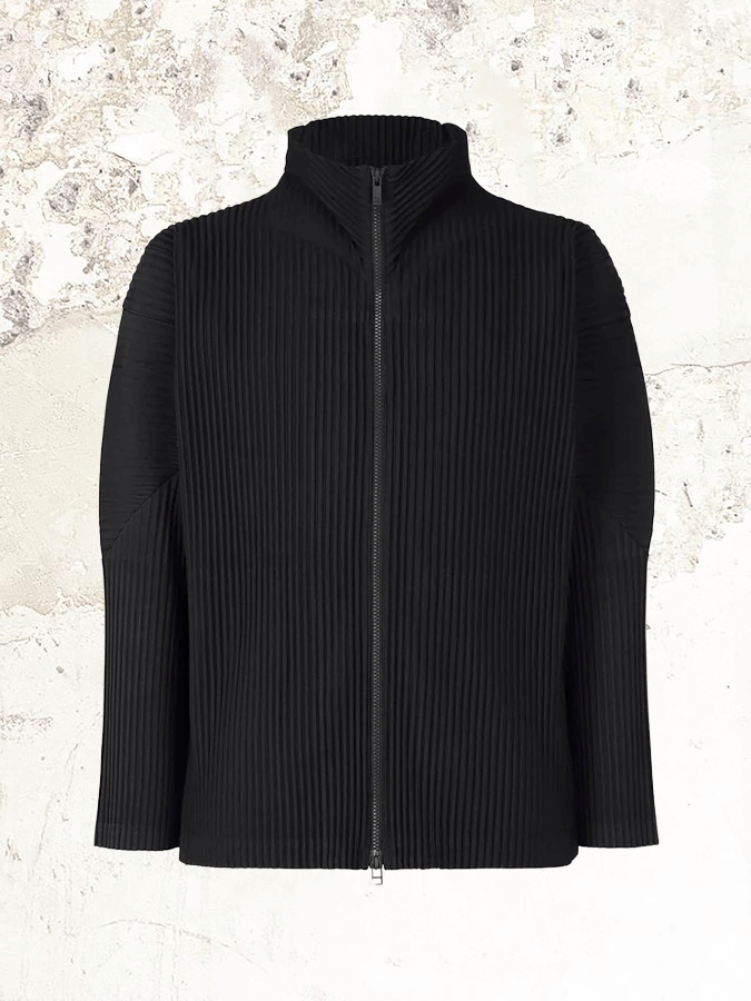 Homme Plissé Issey Miyake zip-up long-sleeve cardigan