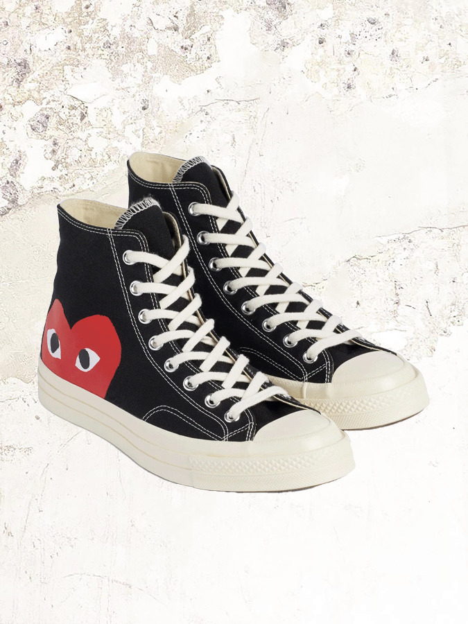 Comme Des Garcons PLAY CONVERSE Red Heart All Star 70 High MDE