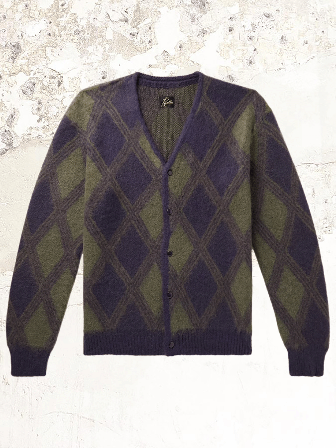 Needles Purple Mohair Cardigan – MDE