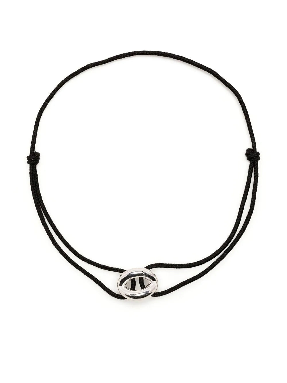 Sterling Silver Black Trinity Bracelet - Size Os/ Adjustable