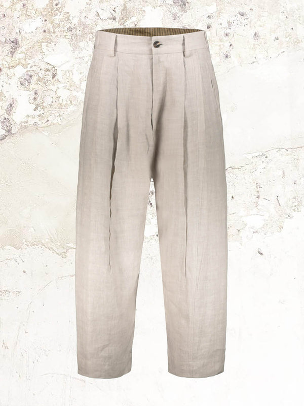 Ziggy Chen Off-white Wide-leg Trousers