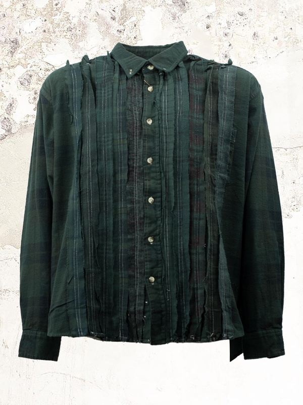 needles rebuild flannel shirt