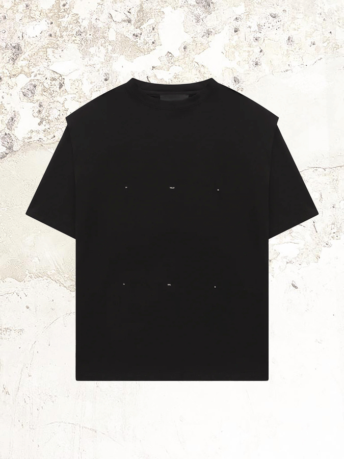 Heliot Emil Outline Black logo T-Shirt