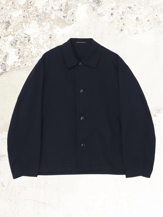 Yohji Yamamoto Navy Blue Cotton Work Jacket