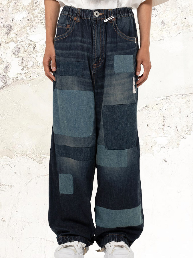 Maison Mihara Yasuhiro Ремонтные джинсовые брюки