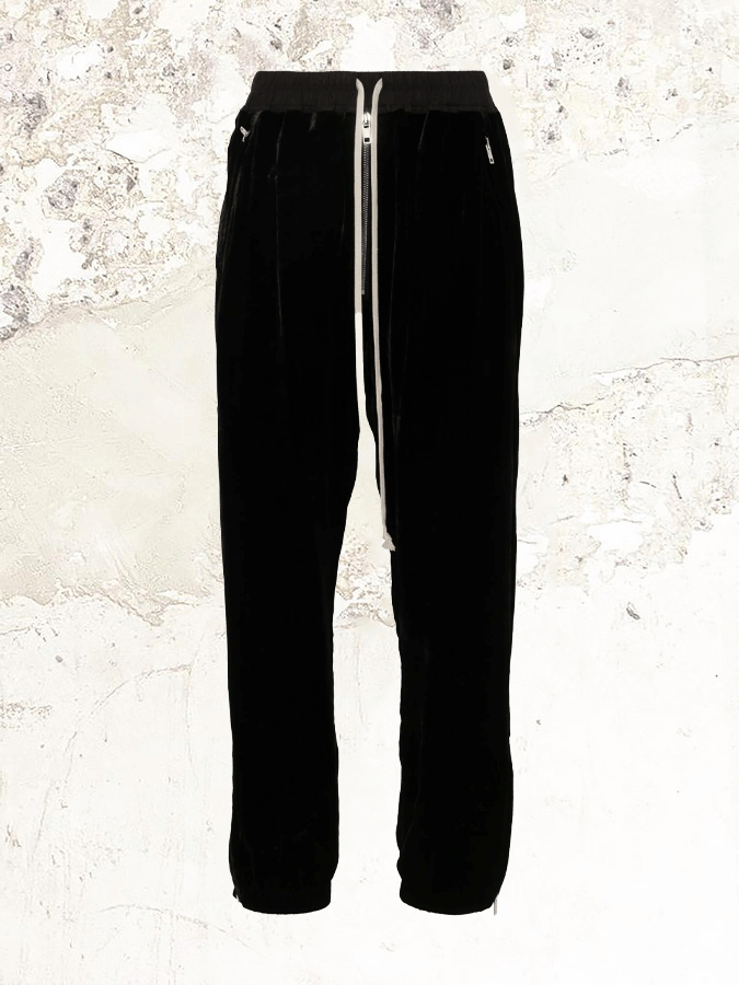 Rick Owens Velour track trousers