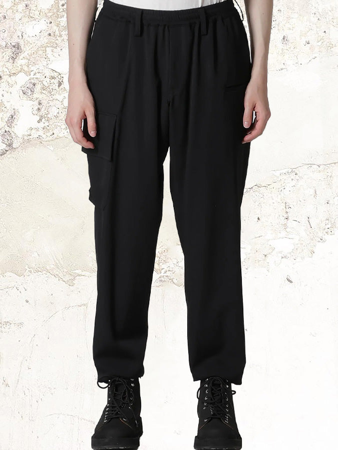YOHJI YAMAMOTO REGULATION Ripp-Klappen-Hose