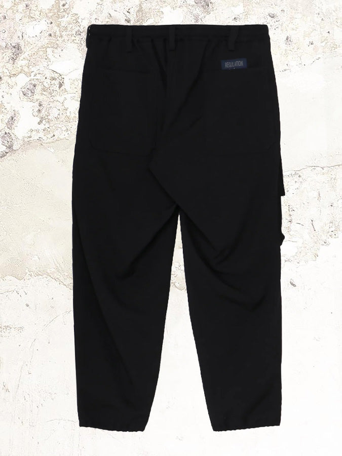 YOHJI YAMAMOTO REGULATION Ripp-Klappen-Hose