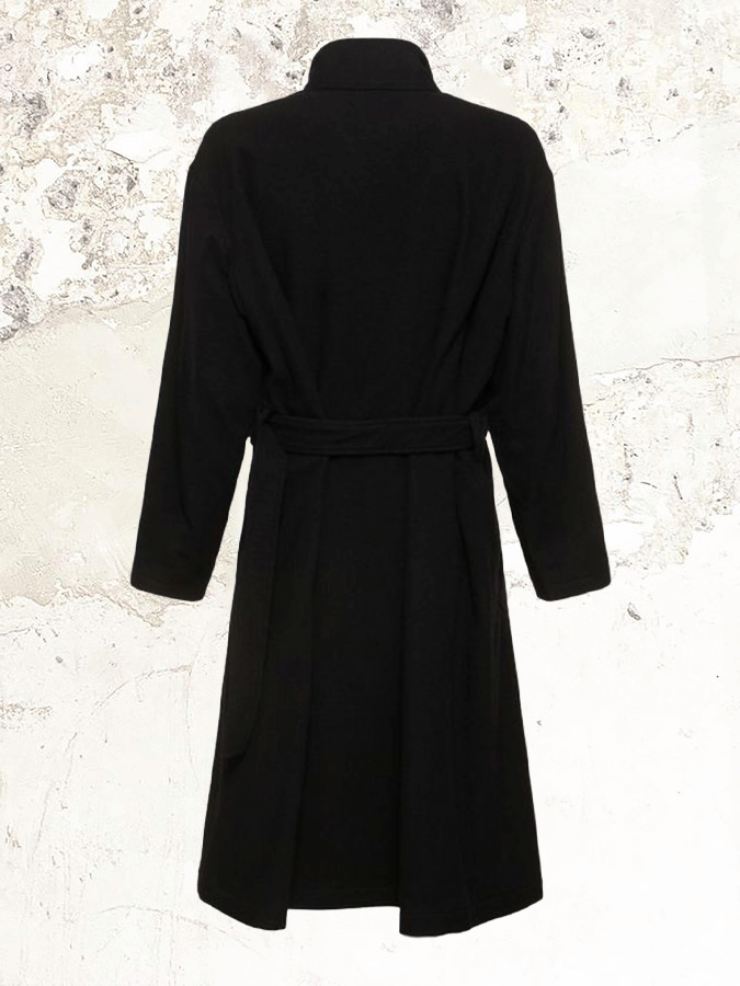 Yohji Yamamoto Stand collar belted coat