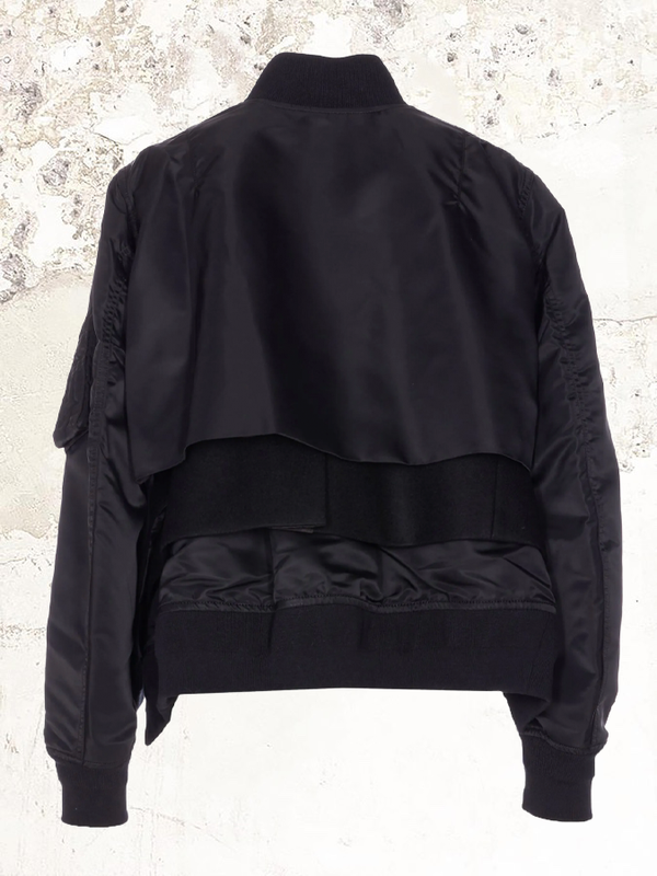 sacai pinstripe double-breasted jacket