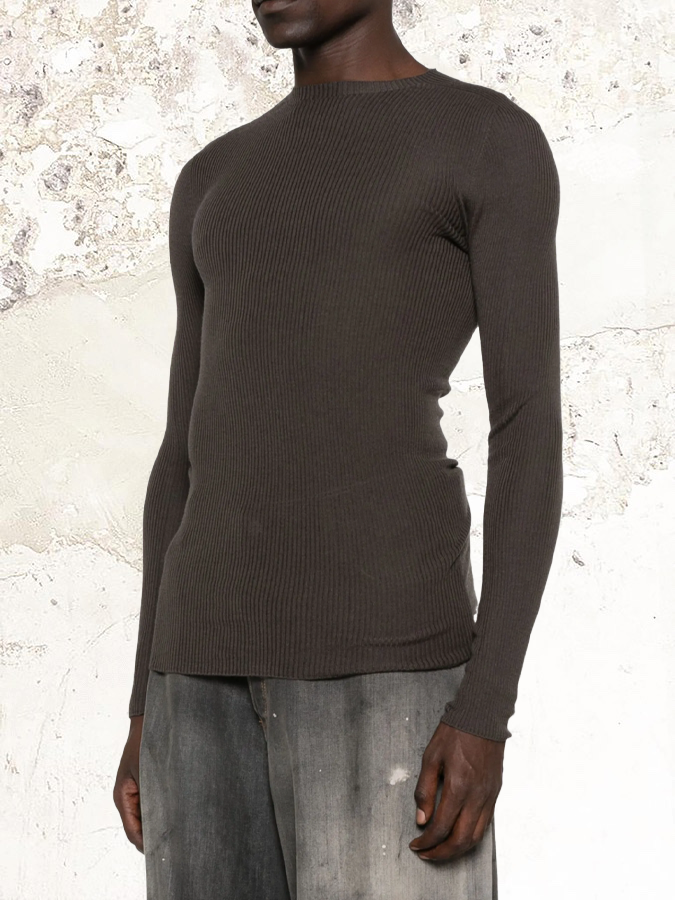 Rick Owens ribbed wool long sleeve T-shirt