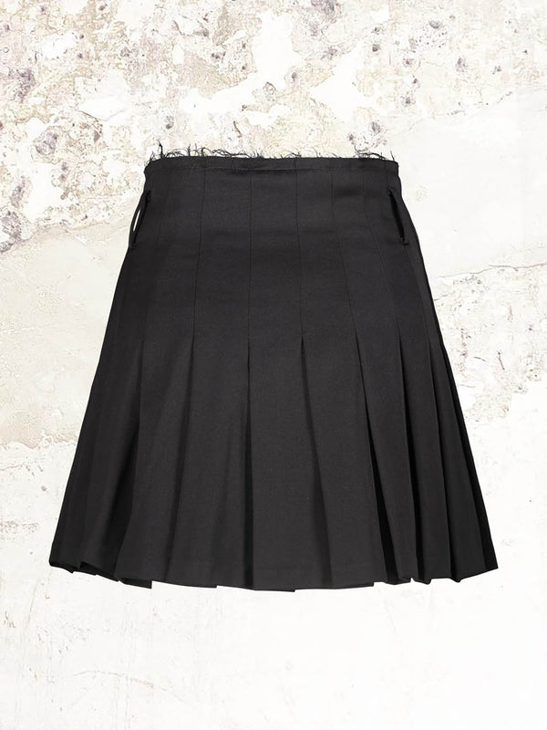 ENFANTS RICHES DÉPRIMÉS Black Pleated Mini Skirt
