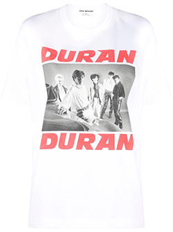 JUNYA WATANABE 白色印花 T 卹 Duran Duran