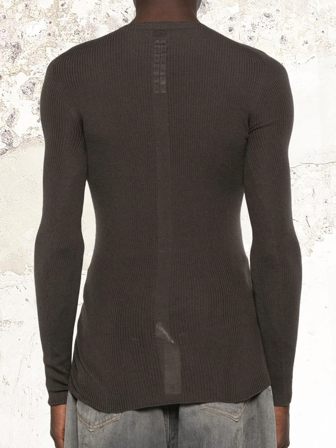 Rick Owens ribbed wool long sleeve T-shirt