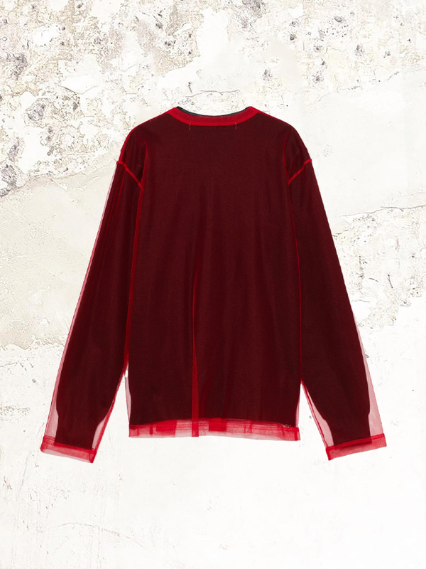 Кардиган из сетки с наложением Comme Des Garçons