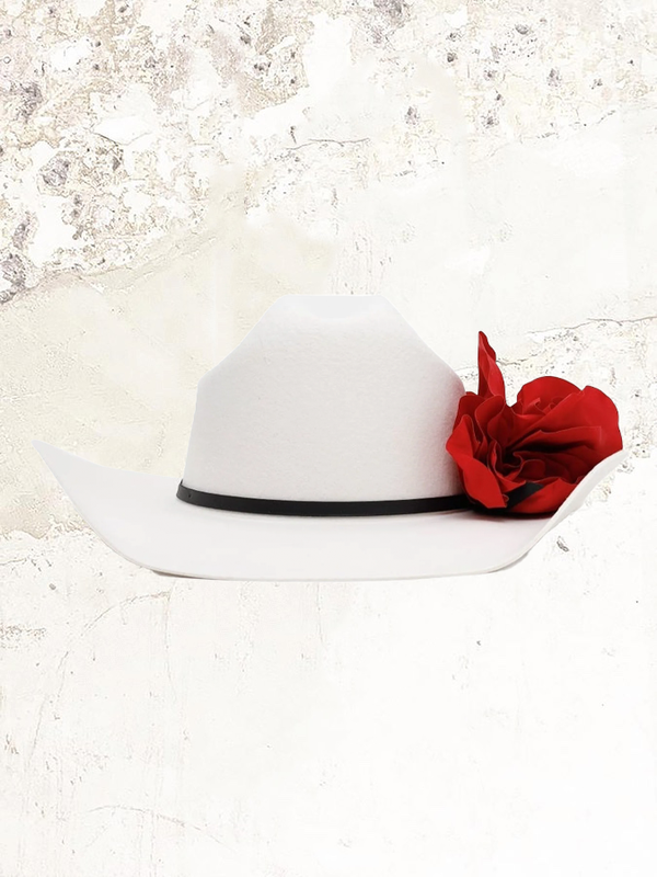 Willy Chavarria floral-embellished hat