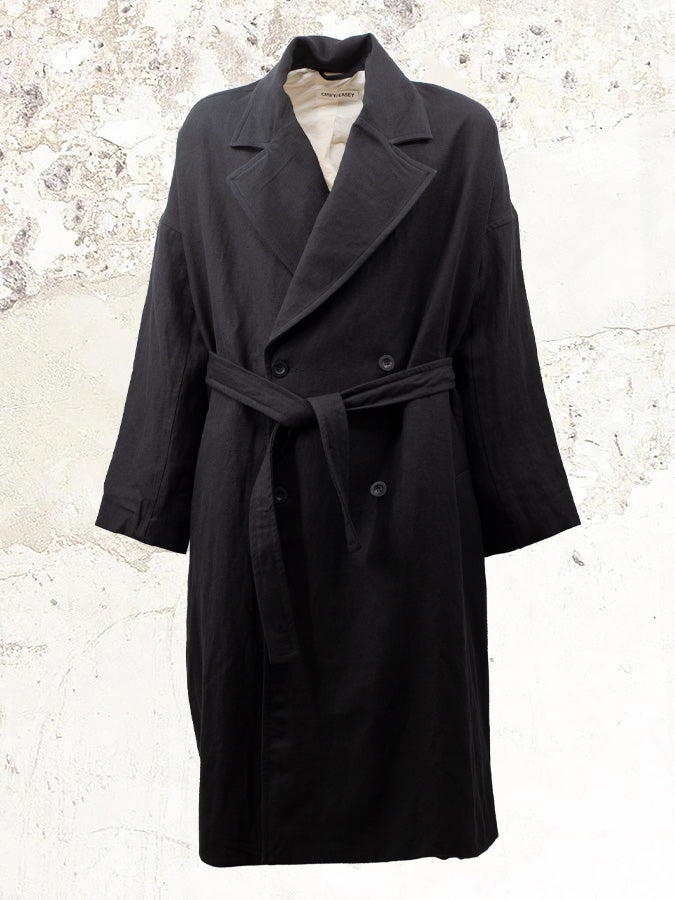CASEY CASEY great double-breasted belted coat