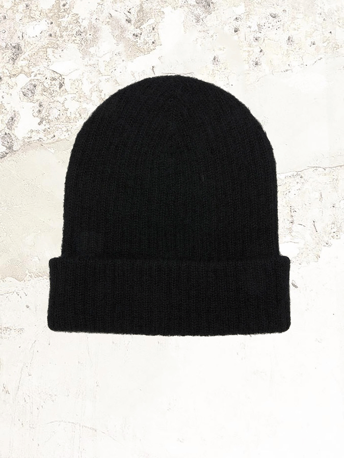 sacai embroidered mohair beanie