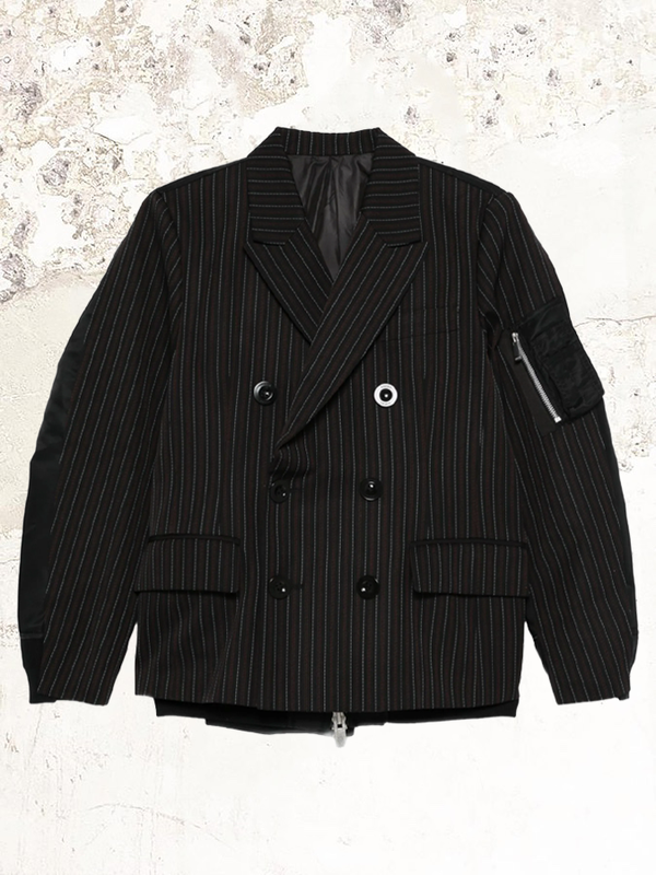 sacai double-breasted jacket
