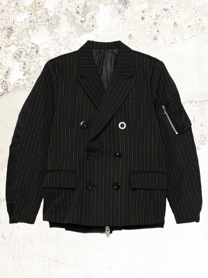 sacai double-breasted jacket