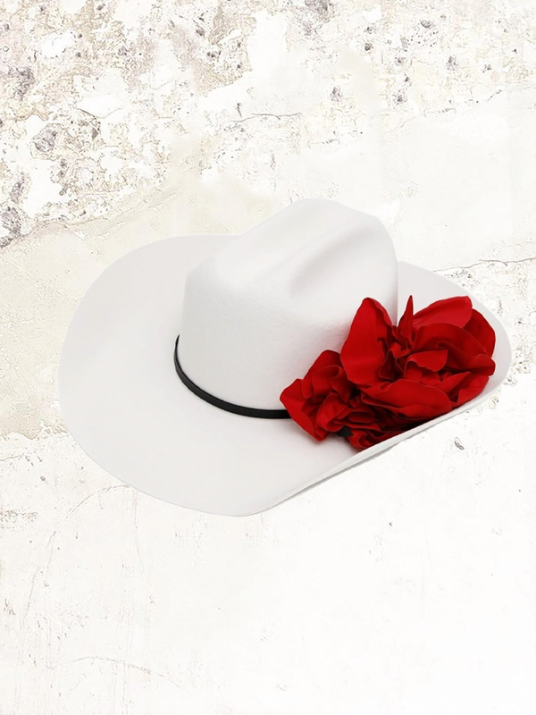 Willy Chavarria floral-embellished hat