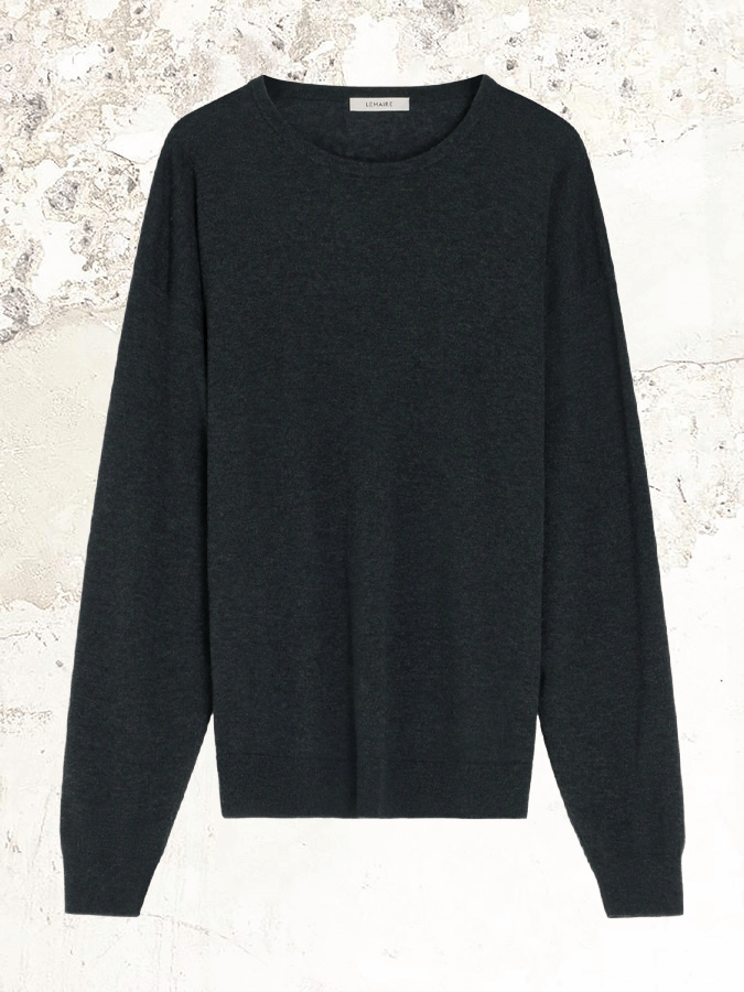 Lemaire crew neck wool-blend sweater