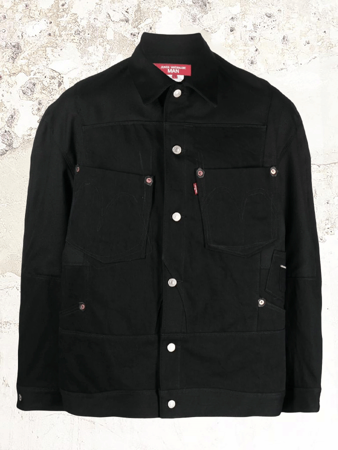 Junya Watanabe Man Buttoned denim shirt jacket