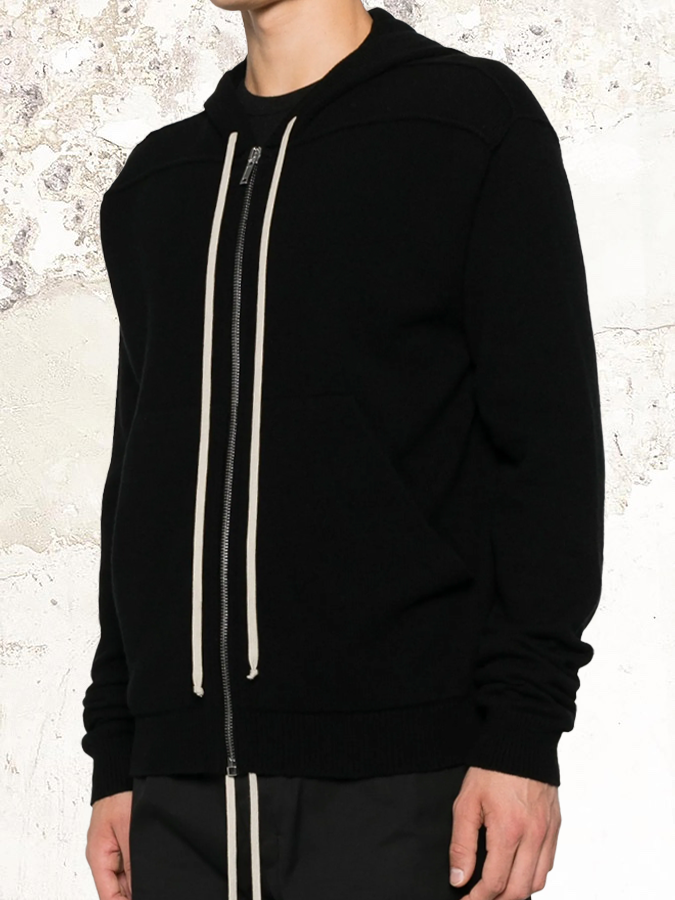 Rick Owens Kapuzenjacke aus Baumwolle mit Reißverschluss