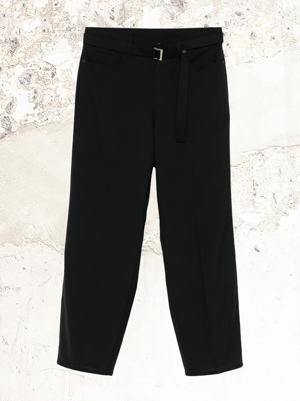 sacai belted trousers