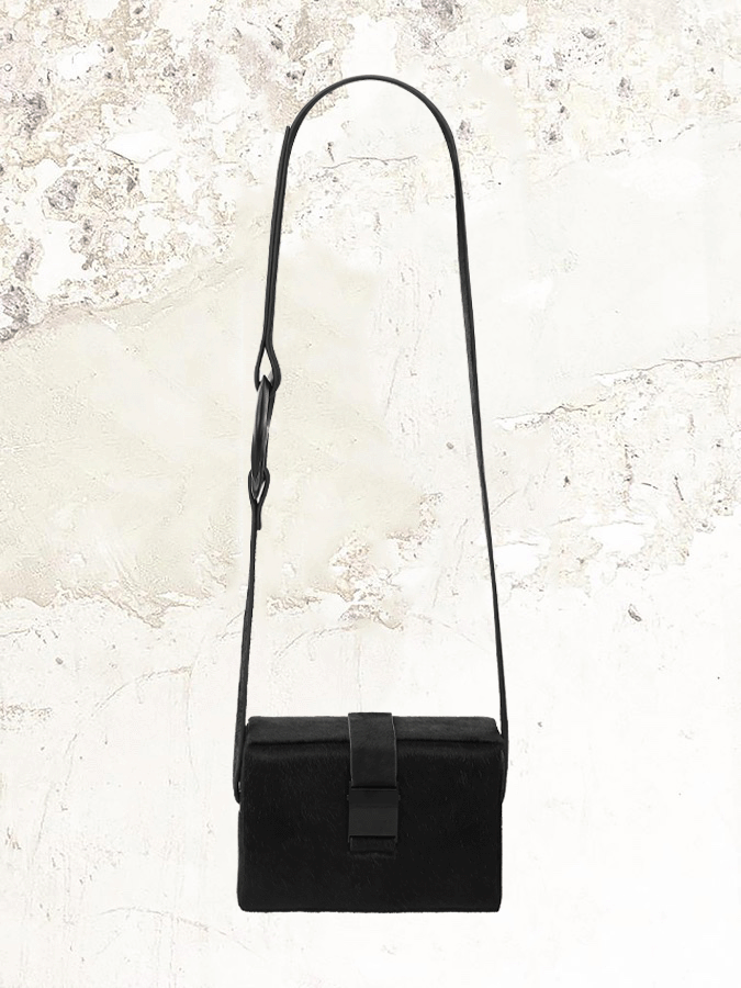 Heliot Emil Faux Pony Hair Box Bag