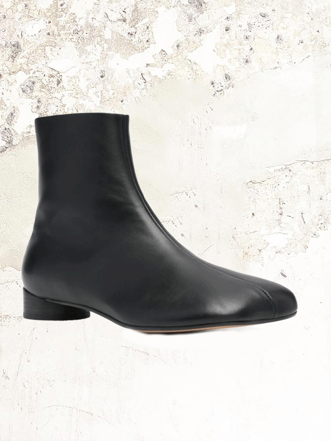 MM6 Maison Margela  leather ankle boots