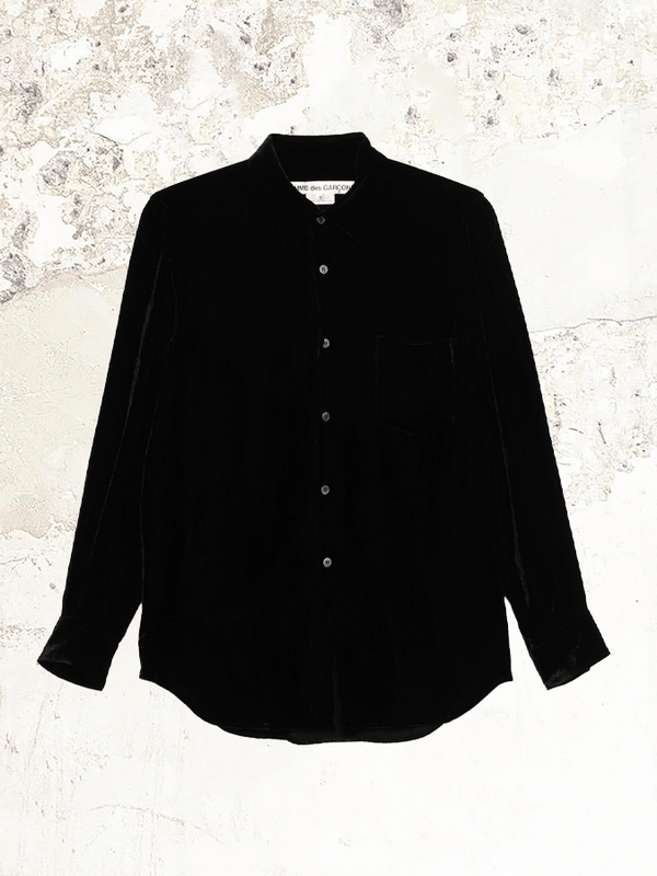 Comme Des Garçons velvet shirt