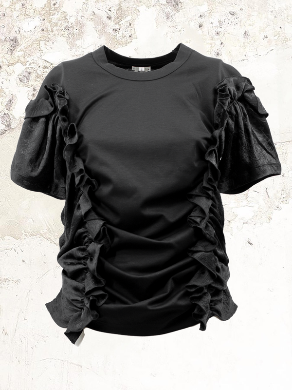 Noir Kei Ninomiya ruffled t-shirt