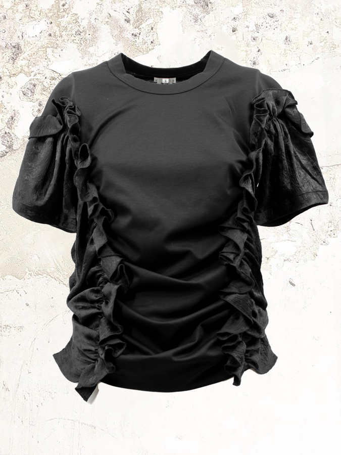 Noir Kei Ninomiya ruffled t-shirt