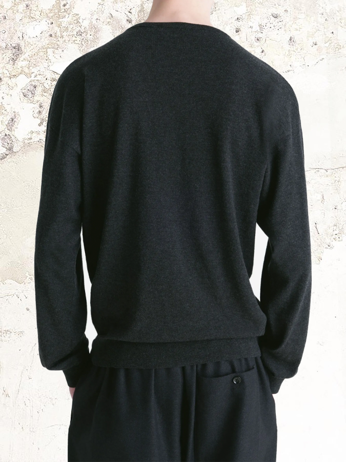 Lemaire crew neck wool-blend sweater