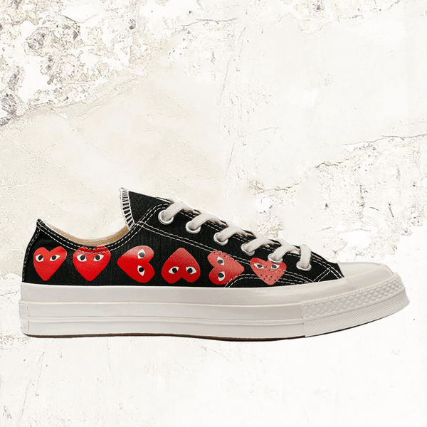 Comme Des Garcons PLAY CONVERSE Multi Red Heart Chuck Taylor All Star MDE