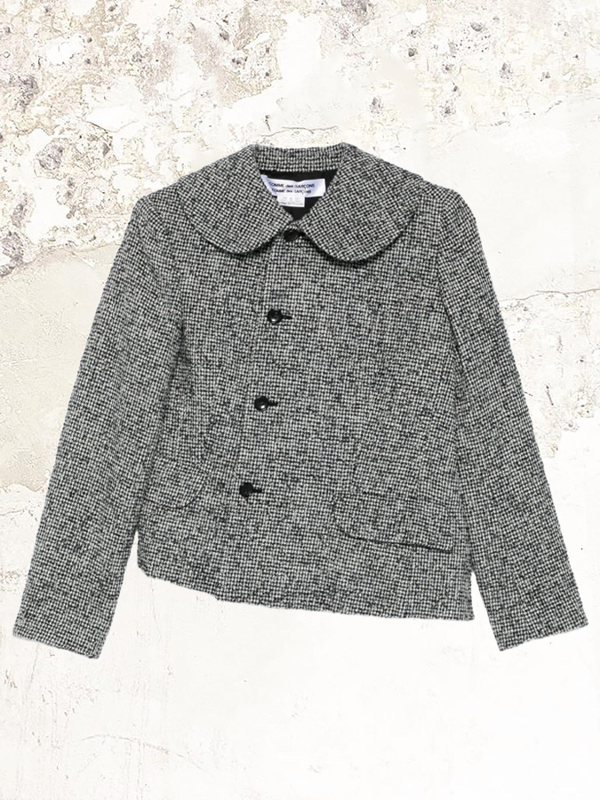 Comme Des Garçons Comme Des Garçons asymmetric houdstooth jacket