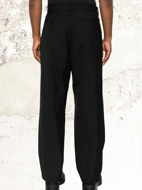 sacai belted trousers