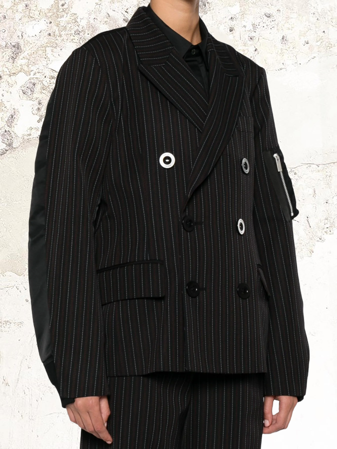 sacai double-breasted jacket