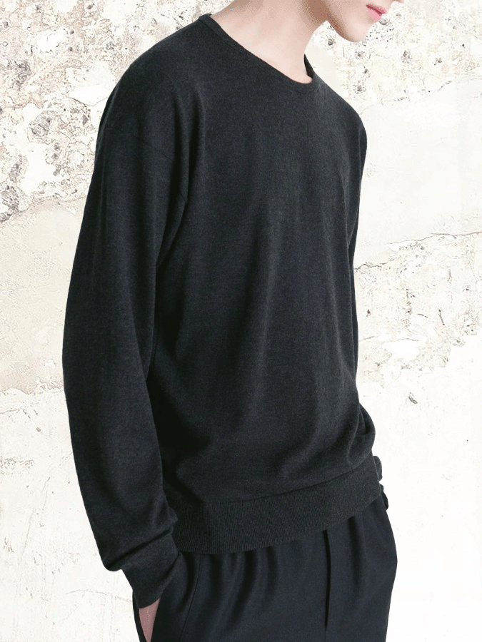 Lemaire crew neck wool-blend sweater
