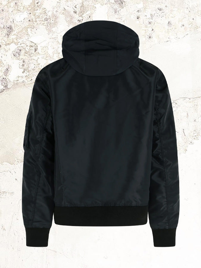 sacai zip-front hooded jacket