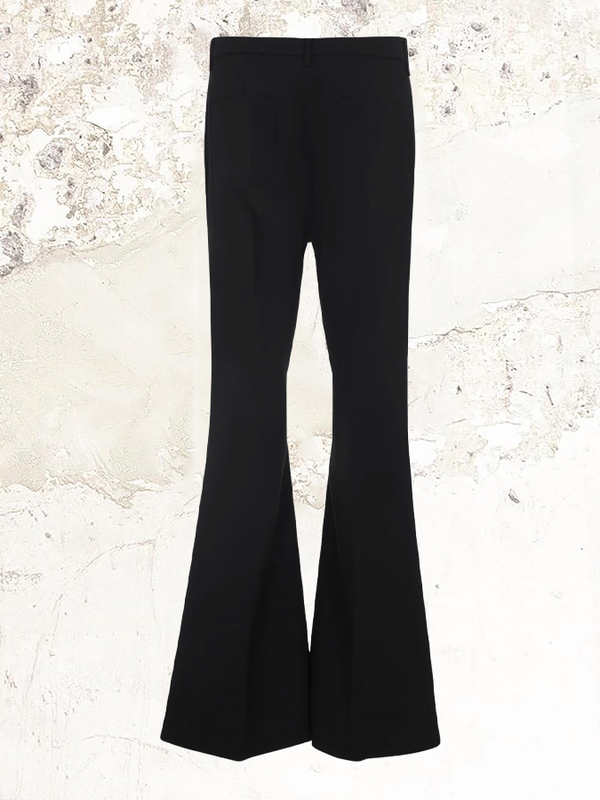 Rick Owens flared cotton  trousers